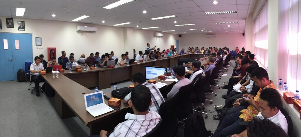 Para Peserta dari UPT Balmon/Loka monitor Spektrum Frekuensi Radio Seluruh Indonesia