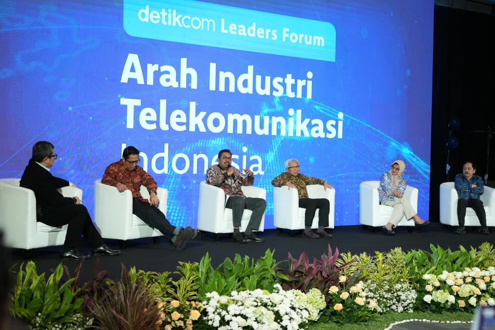 Dirjen SDPPI Ismail sebagai salah satu pembicara dalam kegiatan Detikcom Leadership Forum, Kamis (24/8/2023).