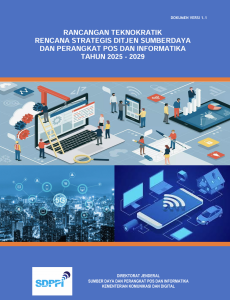 Gambar sampul publikasi Ditjen Infrastruktur Digital: Rencana Strategis 2025-2029