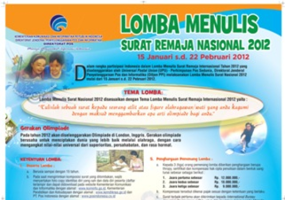 Ilustrasi: Lomba Menulis Surat Remaja Nasional Tahun 2012