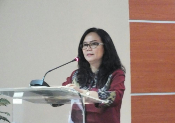 Ilustrasi: Kasubdit Pelayanan Spektrum Dinas Tetap dan Bergerak Darat, Direktorat Operasi Sumber Daya, Jenny Mien Lumingkewas, mewakili Direktur Operasi Sumber Daya membuka kegiatan workshop