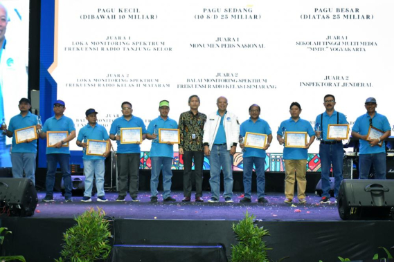 Ilustrasi: Empat UPT Monitor SFR Ditjen SDPPI menerima penghargaan IKPA Award 2019 pada event Kominfo Connect 2020 yang diselenggarakan di Jakarta tanggal 30 Januari 2020.