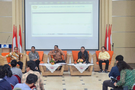 Ilustrasi: Konferensi Pers mengenai pengendalian IMEI di Jakarta