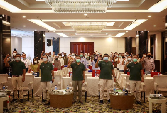 Ilustrasi: Peserta sosialisasi Penggunaan Spektrum Frekuensi Radio yang dilakukan Balai Monitor Spektrum Frekuensi Radio Kelas II Batam, Rabu (7/4/2021).