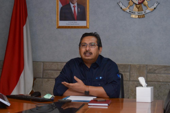 Ilustrasi: Dirjen SDPPI Ismail menjadi pembicara pada  seminar daring CNBC Indonesia bertajuk  Telco Forum 2021: 5G Masa Depan Komunikasi RI, Rabu (28/4/2021)