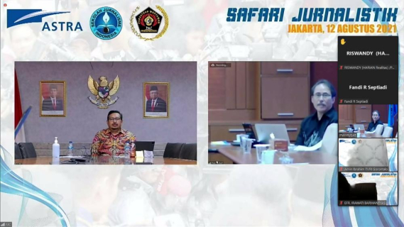 Ilustrasi: Direktur Jenderal Sumber Daya dan Perangkat Pos dan Informatika (Dirjen SDPPI) Kementerian Komunikasi dan Informatika (Kemkominfo) Ismail selaku narasumber pada acara Safari Jurnalistik 2021 yang diselenggarakan secara virtual, Kamis (12/8/2021).