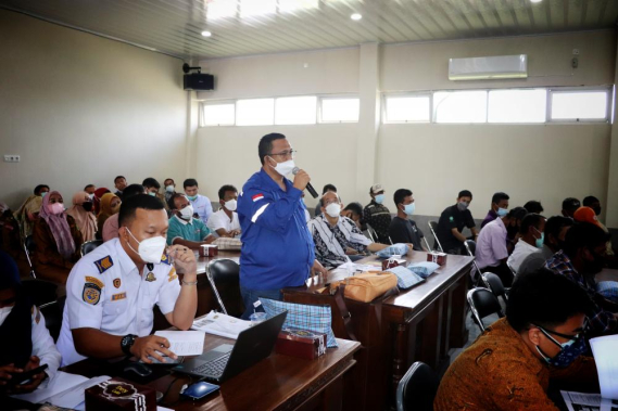 Ilustrasi: Sosialisasi Maritim on The Spot. Palembang (28/09/2021)