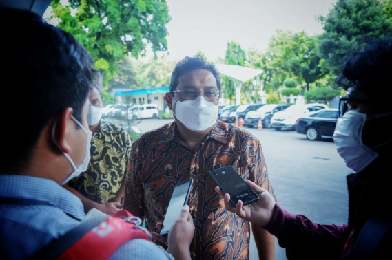 Ilustrasi: Direktur Jenderal Sumber Daya dan Perangkat Pos dan Informatika (Dirjen SDPPI) Ismail saat meberikan keterangan pada awak media tettang TKDN untuk perangkat hanphone. Jakarta (22/09/2021)