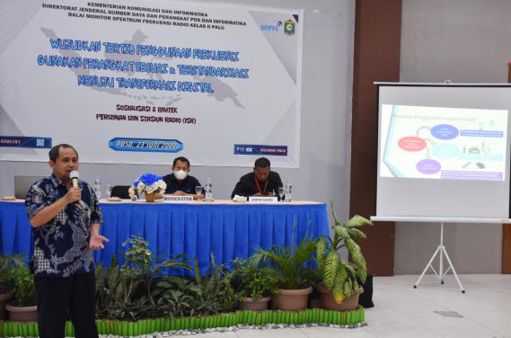 Ilustrasi: Balai Monitor Spektrum Frekuensi Radio Kelas II Palu selenggarakanSosialisasi dan Bimbingan Teknis Pengurusan Izin Stasiun Radio (ISR) (23/6/2022)