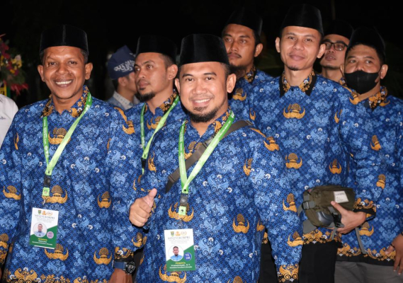 Ilustrasi: Sebagian peserta MTQ dari Kementerian Kominfo saat acara Pembukaan Kegiatan MTQ KORPRI Nasional ke VI yang berlangsung di Padang mulai 7 Nopember hingga 13 Nopember 2022.