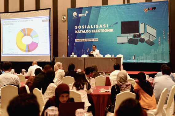 Ilustrasi: Plt. Sesditjen SDPPI Sabirin Mochtar membuka kegiatan Sosialisasi e-katalog. Senin (21/08/2023)