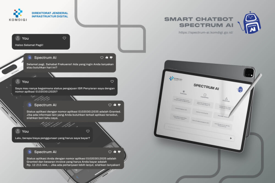 Ilustrasi: Diitjen Infrastruktur Digital Lakukan Pemanfaatan AI dalam Pelayanan Melalui Smart ChatBot SPECTRUM-AI