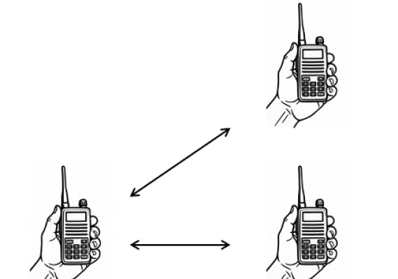 Ilustrasi: Contoh Topologi Perangkat Private Mobile Radio